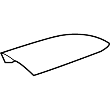 GM 84064620 Cover-Luggage Carrier Side Rail Rear Support *Chrome