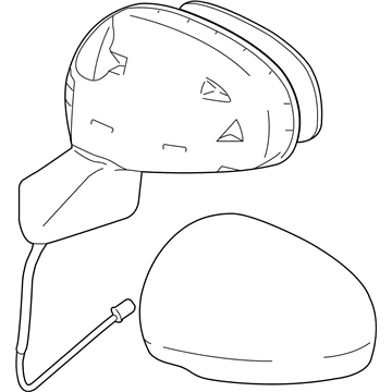 Toyota 87910-0T021-C0 Mirror Assembly