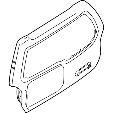 Nissan 90150-9CF0A Door Assy-Back, Outer