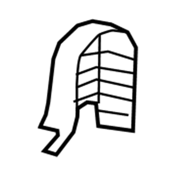 Nissan 88456-4CP1B Cover-Reclining Device, Inner LH