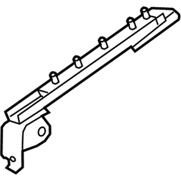 Nissan 88551-4BA1A Slide Assy-Rear Seat, Outside LH