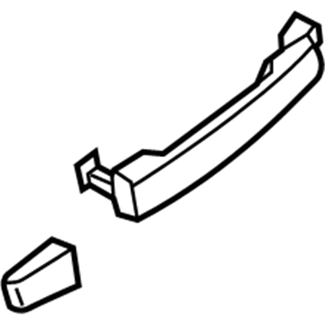 Nissan 80606-5Z054 Front Door Outside Handle Assembly, Right