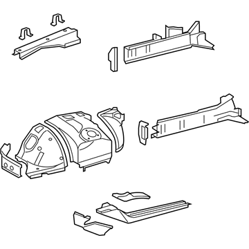 Lexus 53720-50260 Apron Assy, Front Fender, LH