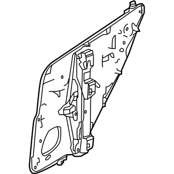 Infiniti 82721-5DM0A Rear Left Driver Window Regulator Assembly