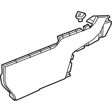 Honda 83414-TG7-A01ZB Panel Assy., R. Console Side *NH900L* (DEEP BLACK)