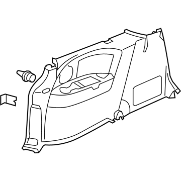 Honda 84670-SHJ-A41ZB Lining, L. RR. Side *NH361L* (CF GRAY)