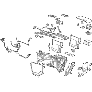 GM 84054498 Console Assembly