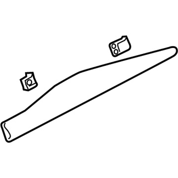 Acura 72812-TJB-A11ZA Garnish, Rear (Berlina Black)