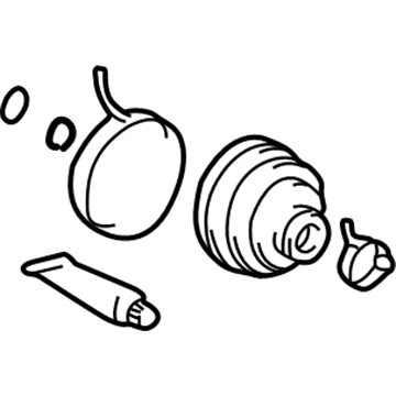 Toyota 04438-42051 Boot Kit, Fr Drive S