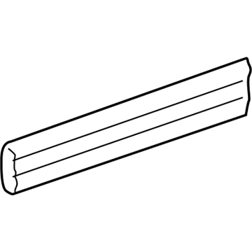 GM 15037226 Molding Asm-Body Side Lower Rear *Black & Chro