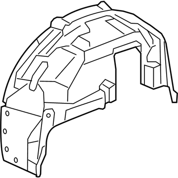 Acura 74551-SZN-A01ZA Cover Right, Rear Fender *Black*