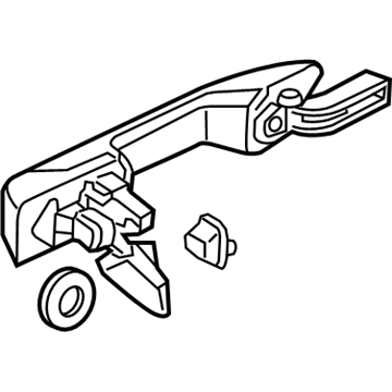 Honda 72640-TK8-A11ZH Handle Assembly, Passenger Side Slide Door (Outer) (Mocha Metallic)