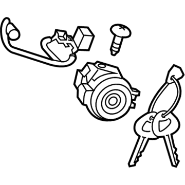 Kia 81905B2111 Lock Key & Cylinder Set