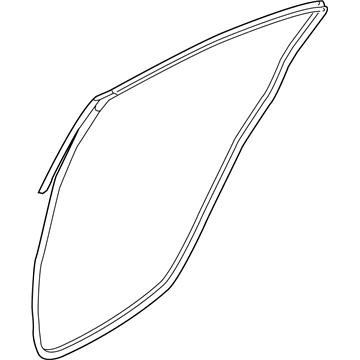 Kia 83130B0000 WEATHERSTRIP Assembly-Rear Door Side