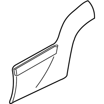 GM 15163372 Molding Asm-Front Side Door Lower *Dark Spir Gray