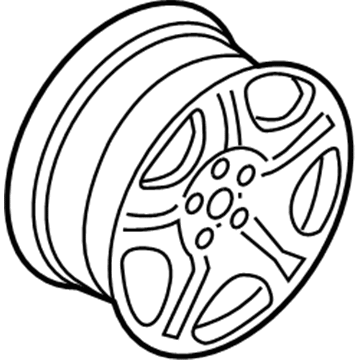 BMW 36-11-6-753-238 Light Alloy Rim Polished