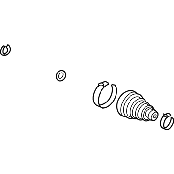 Honda 44017-TA0-A01 Boot Set, Inboard