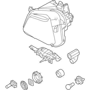 Hyundai 92101-K5100 LAMP ASSY-HEAD, LH