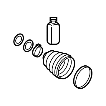 Hyundai 495R4-CW150 BOOT KIT-WHEEL SIDE, RH