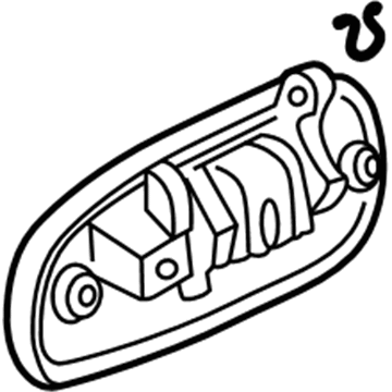 Honda 72140-S01-A02ZM Handle Assembly, Right Front Door (Outer) (Taffeta White)