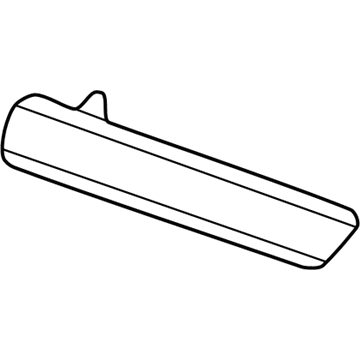 GM 22588630 Molding, Quarter Panel Center Front *Black