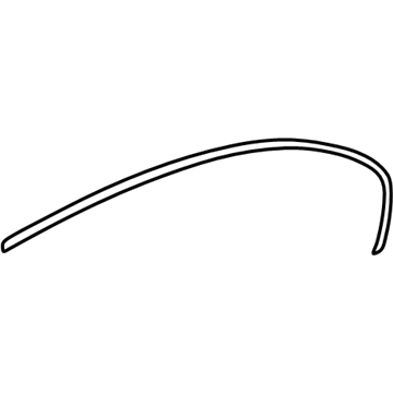 BMW 51-35-7-008-016 Finisher, Window Frame, Top, Door Rear Right