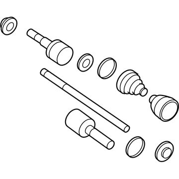 Ford 7L2Z-4K139-A Axle Assembly