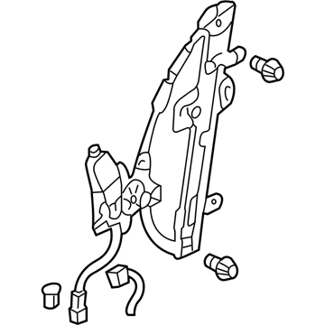 Honda 72210-S9V-A02 Regulator Assembly, Right Front Door Power