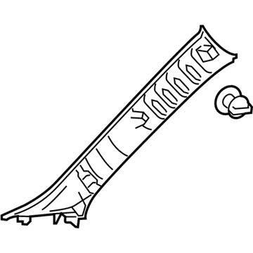 Toyota 62210-12160-A0 Windshield Pillar Trim