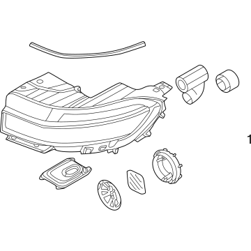 Hyundai 92102-GI050 LAMP ASSY-HEAD, RH