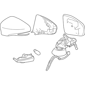 Lexus 87940-76152-D0 Mirror Assembly, Outer Rear