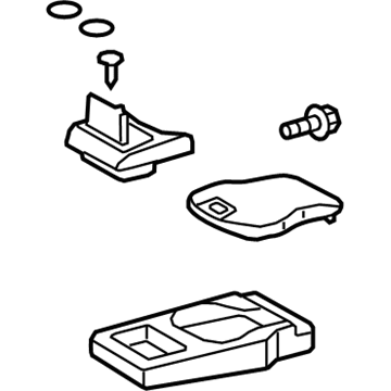 Lexus 72830-48281-P1 Rear Seat Armrest Assembly, Center