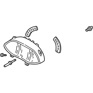 Ford YS4Z-10849-KA Instrument Cluster