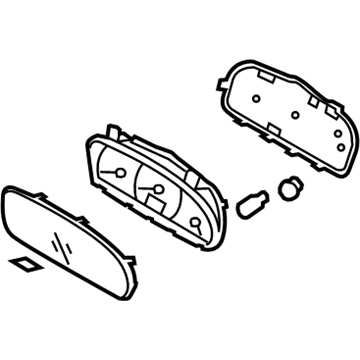 Hyundai 94001-2H006 Cluster Assembly-Instrument(Mph)