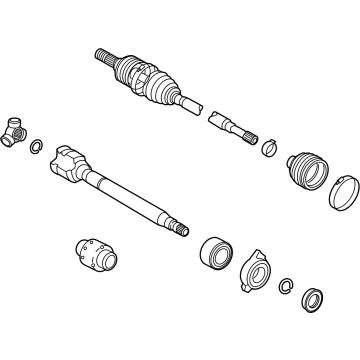 Lexus 43420-78060 SHAFT ASSY, FR DRIVE