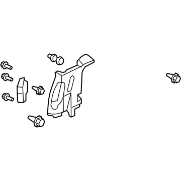 Honda 84181-SZA-A01ZC Garnish Assy., L. Quarter Pillar *YR308L* (TU BEIGE)