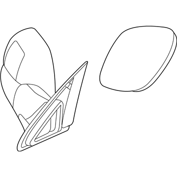 Mopar 1QL211TWAA Outside Rearview Power Mirror