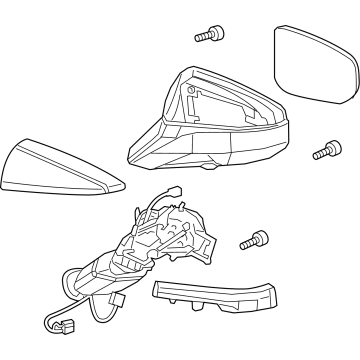 Lexus 87940-76310-B2 Mirror Assembly Outer R