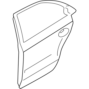Hyundai 77003-4R000 Panel Assembly-Rear Door, LH