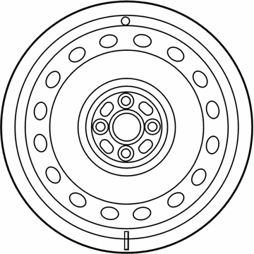 Toyota 42611-74060 Wheel, Steel