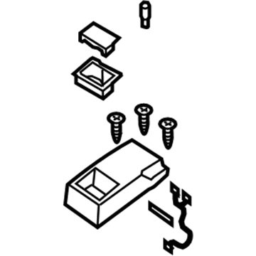 Nissan 88700-9N21A Rear Seat Armrest Assembly
