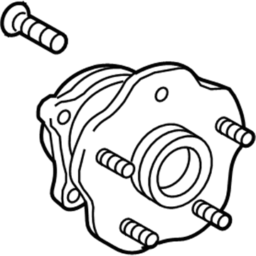 Lexus 42410-0E031 Rear Axle Hub & Bearing Assembly, Left