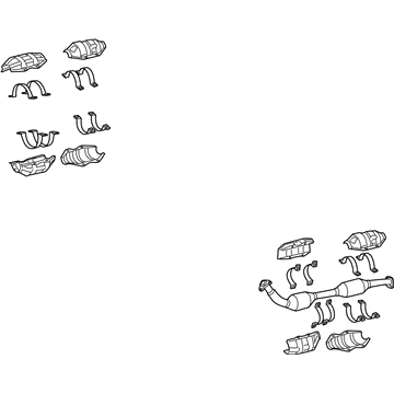 Lexus 17450-38070 Front Exhaust Pipe Assembly No.2