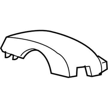 Honda 77350-S5A-A01ZA Cover, Column (Upper) (Graphite Black)