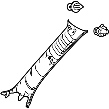 Lexus 62210-53040-C1 GARNISH Assembly, Front Pillar