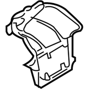 BMW 51-48-8-402-580 Heat Insulation, Rear Silencer, Right