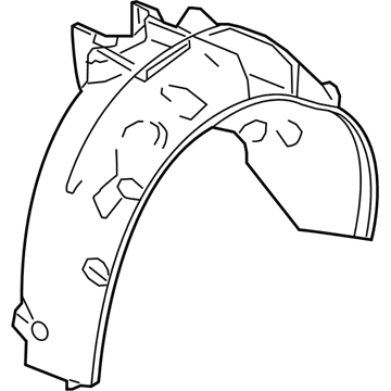 Acura 74550-TZ3-A10 Fender R, Rear Inner