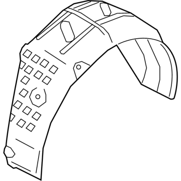 Kia 86822D4000 Guard Assembly-Rear Wheel
