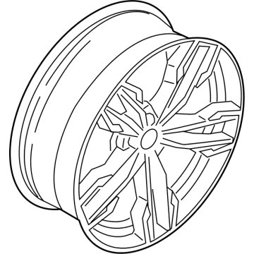 BMW 36-10-8-053-456 Disc Wheel Light Alloy Titanium Matt