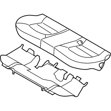 Kia 891001W600BDW Cushion Assembly-Rear Seat